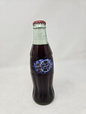 Vintage 90s Coca Cola Glass Bottle Blockbuster Movies